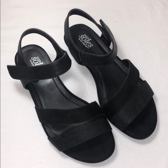 LAST ONE AVAILABLE! - New Catherine's Good Soles Slingback Sandals Black Size 8 - Picture 1 of 10